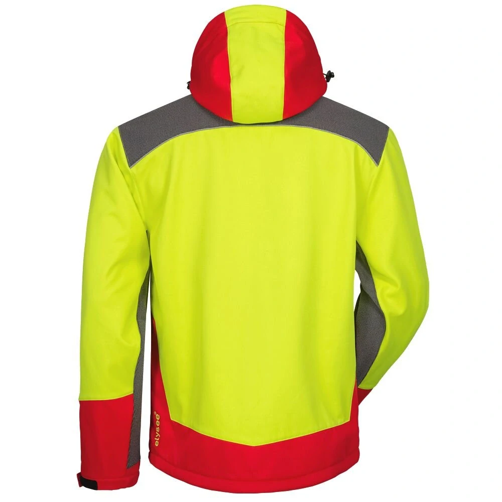 Lesnická softshellová bunda SCHLEHE červeno-žlutá (PRA-38711) 4XL