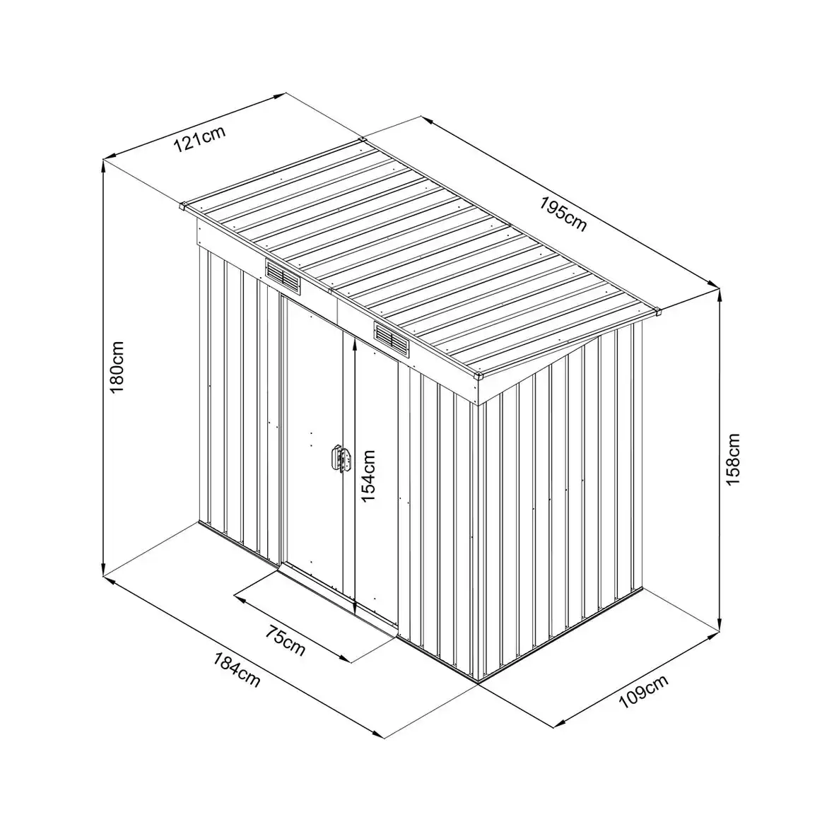 Zahradní domek - HECHT 4X6 PLUS