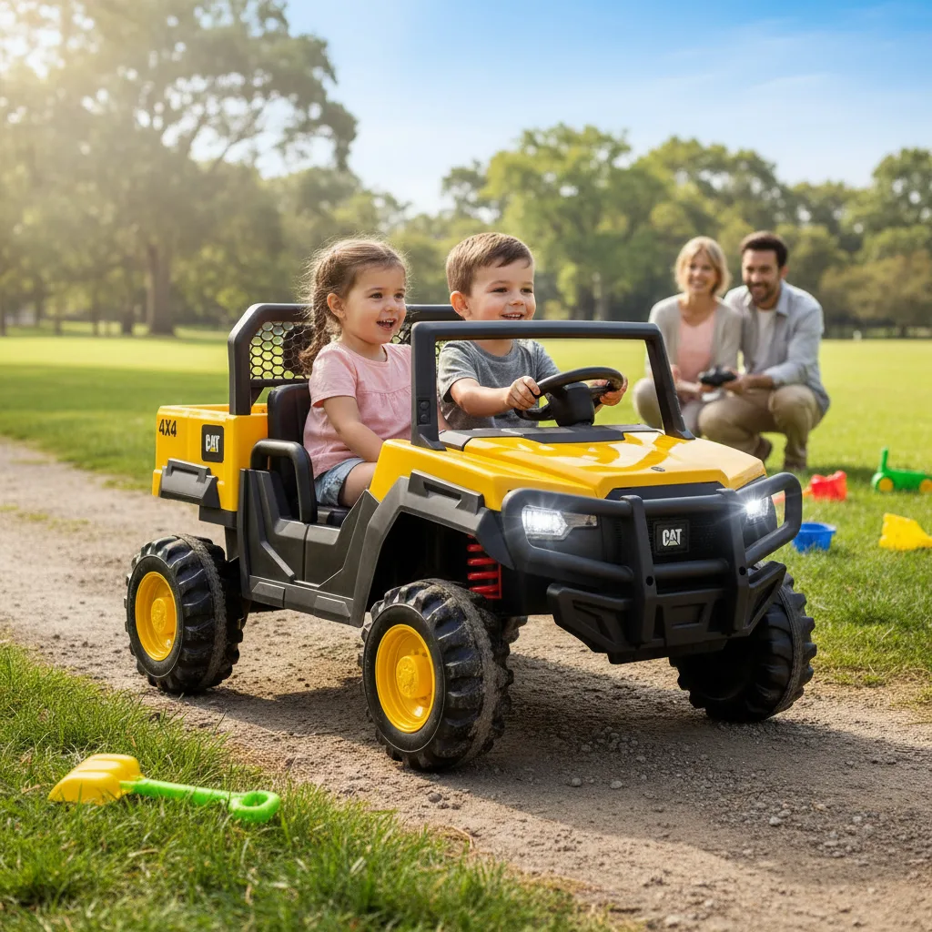 Dvoumístné akumulátorové autíčko CAT UTV – 12 V