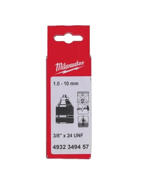 Milwaukee rychloupínací sklíčidlo 3/8" × 24 (1–10 mm) 4932349457