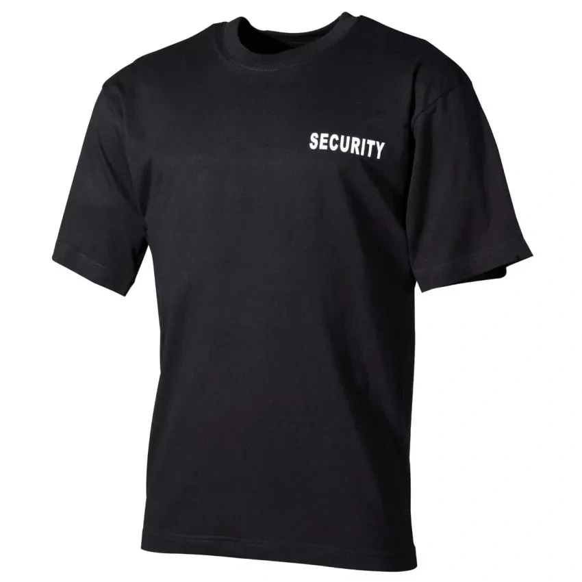 Triko s potiskem SECURITY bílá
