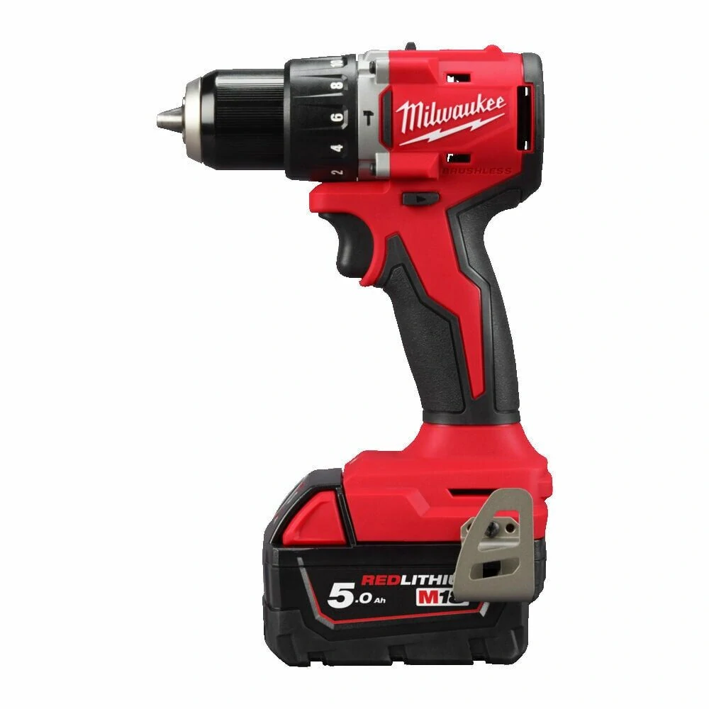Milwaukee M18 BLPDRC-502C aku příklepová vrtačka 2x 5,0 Ah
