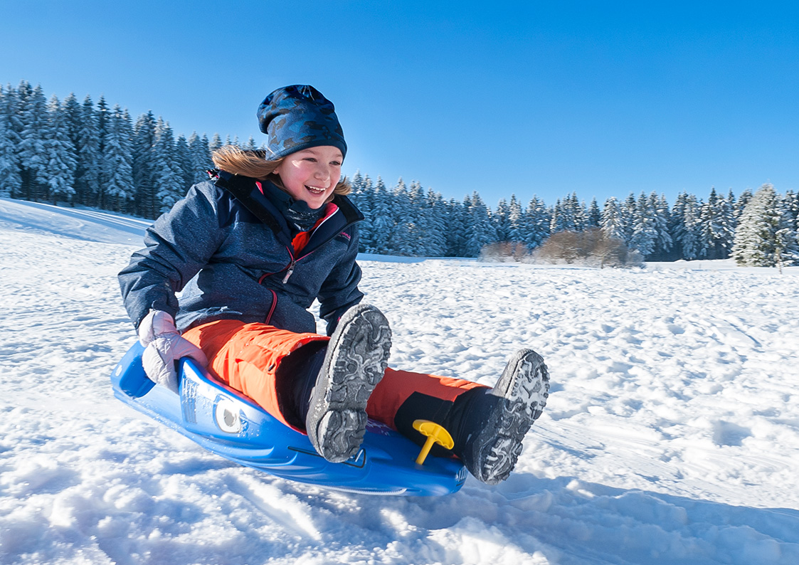 Carvingové boby Snow Shark modré - Rolly Toys (GT-200702)