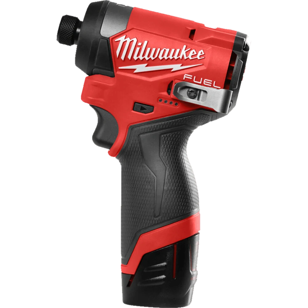 Milwaukee M12FID2-202X FUEL™ 1/4" Hex aku rázový utahovák 2× 2,0 Ah