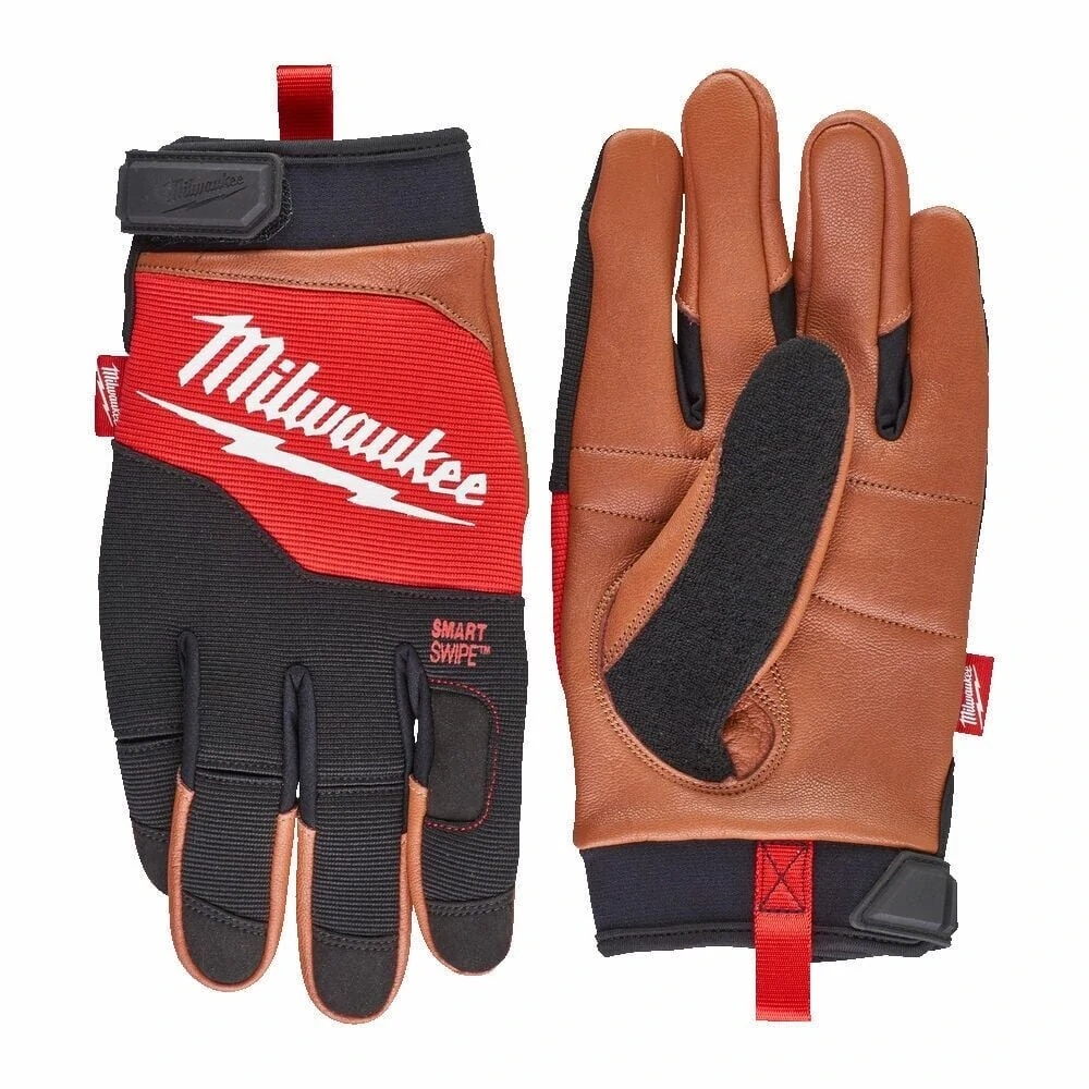 Milwaukee pracovní kožené rukavice HYBRID™ velikost L