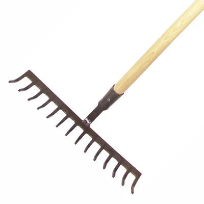 Ručně kované hrábě Krumpholz, 16 zubů, 167cm (4837)