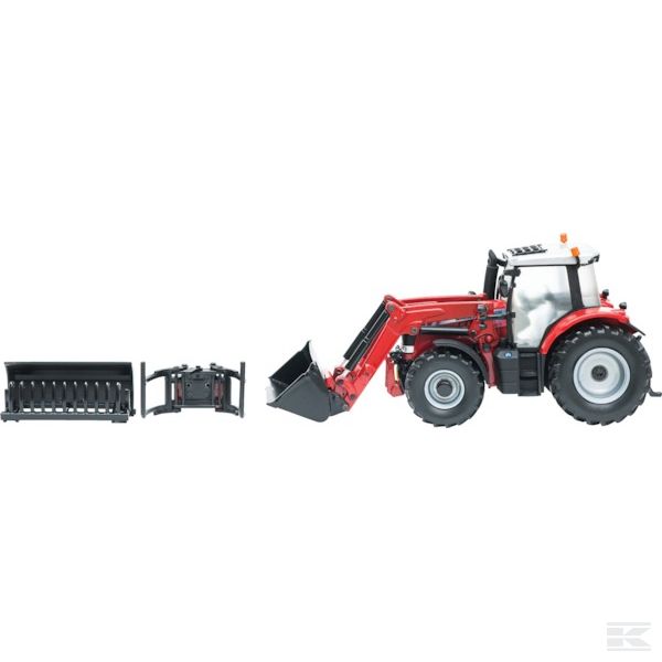 Traktor Massey Ferguson 6613 s čelním nakladačem - Britains 43082