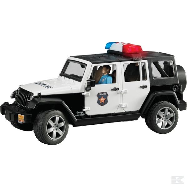 Policejní auto Jeep Rubicon Bruder 02526