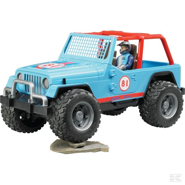 Jeep Cross-country modrý Bruder 02541