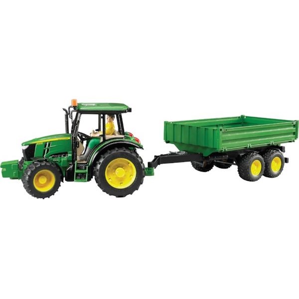 Traktor John Deere 5115M s přívěsem - Bruder 02108