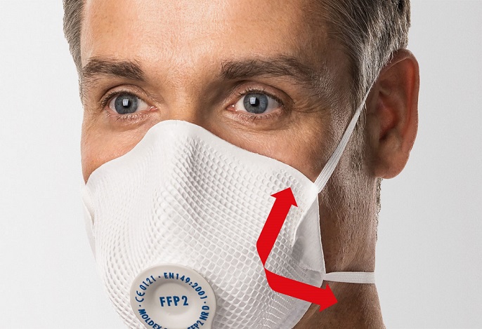 Respirátor Moldex 2405 - FFP2 NR D tvarovaný s ventilkem 20 ks