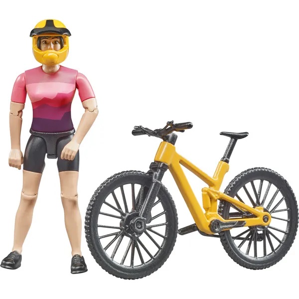 Cyklistka na horském kole B-World Bruder 63111