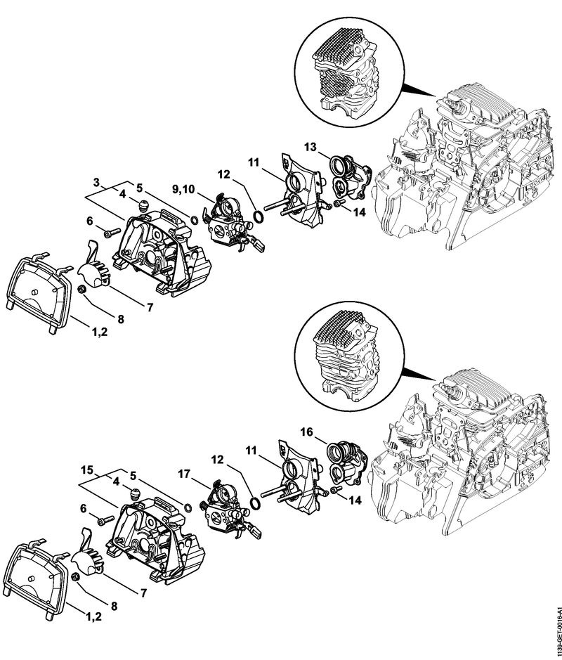 Vzduchový filtr pro pilu STIHL MS 181 MS 211 (11391201602)