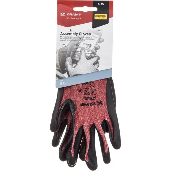 Pracovní ultratenké protipořezové rukavice PU Kramp (2.003)