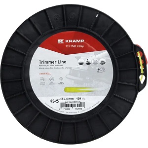 Žací struna žlutá, kulatá, 2,4 mm x 439 m Kramp (KP-NL24439RKR)