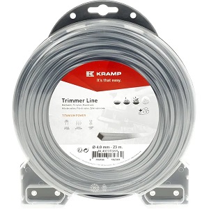 Žací struna Titanium Power Line, hranatá, 4,0 mm x 23 m Kramp (KP-NL4023TSKR)