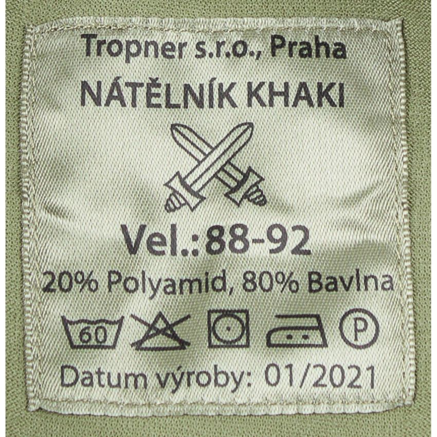 Triko Česká Armáda KHAKI dlouhý rukáv S - 80/84