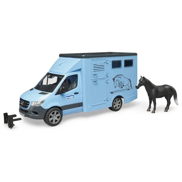 Mercedes Benz Sprinter transportér zvířat včetně 1 koně  - Bruder 02674