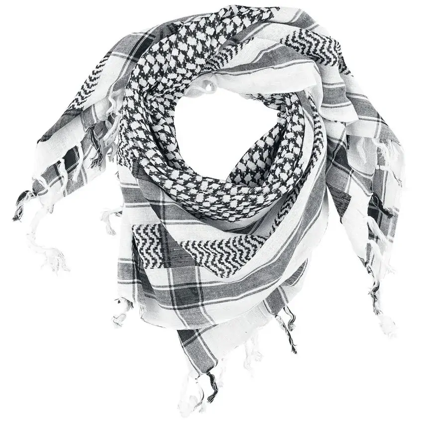 Palestinský šátek - černobílý 