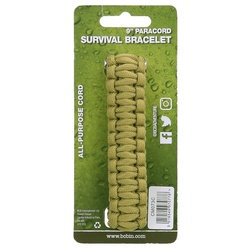Vojenský PARACORD náramek BCB coyote