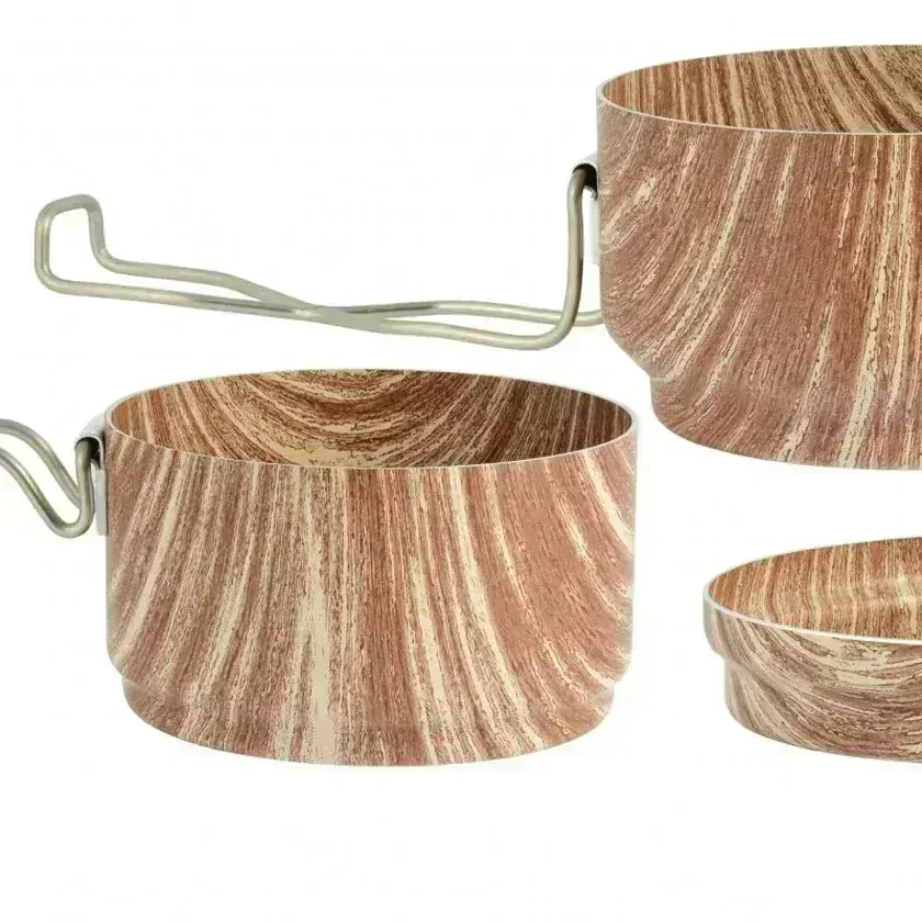 Armádní ešus design WOOD 2-dílný