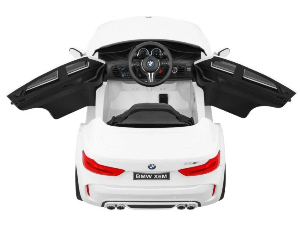 Dětské vozítko - BMW X6 - WHITE - akumulátorové autíčko