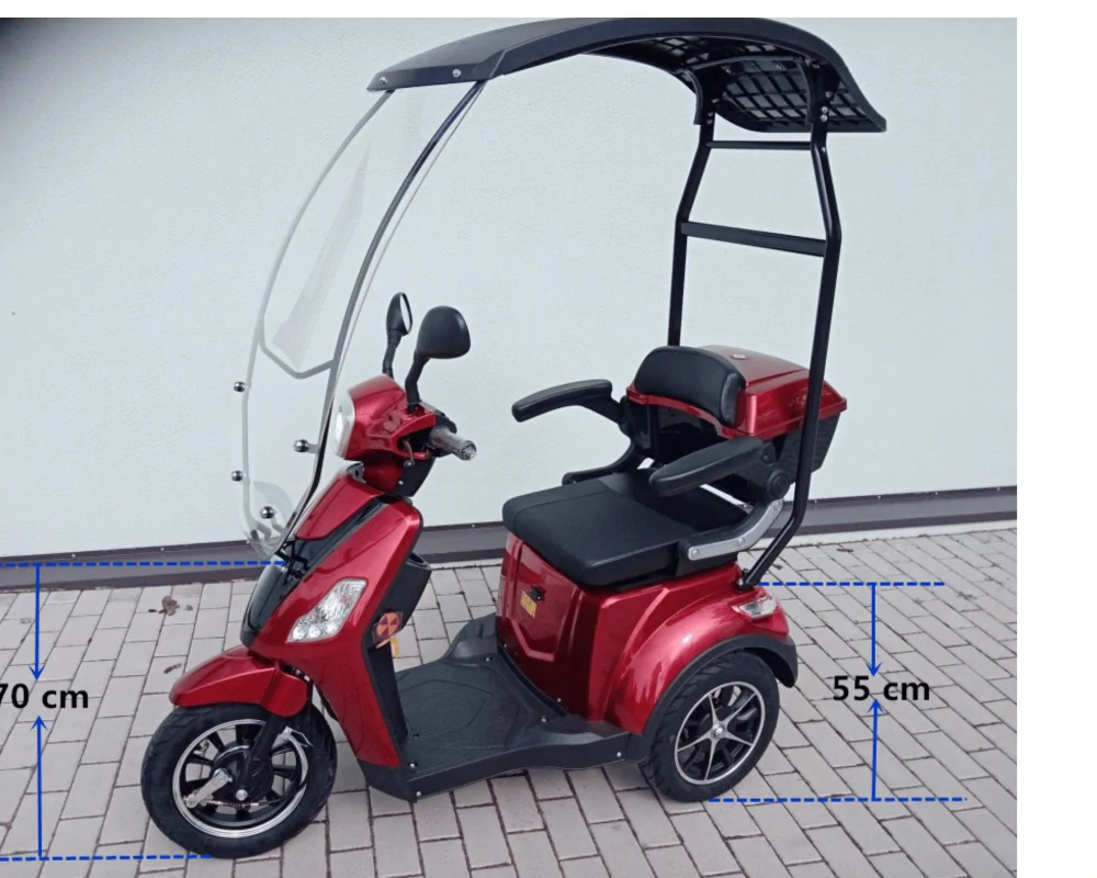 Tříkolový volnočasový elektrický vozík Selvo 31000 se stříškou