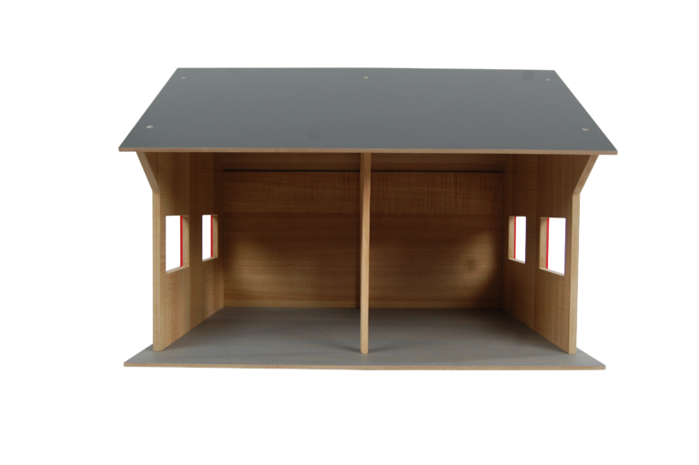Garáž pro 2 traktory Bruder 1:16, 44x53x37cm (610263)