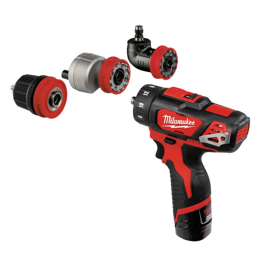 Milwaukee M12 BDDXKIT-202C M12™ vrtačka s výměnnými nástavci