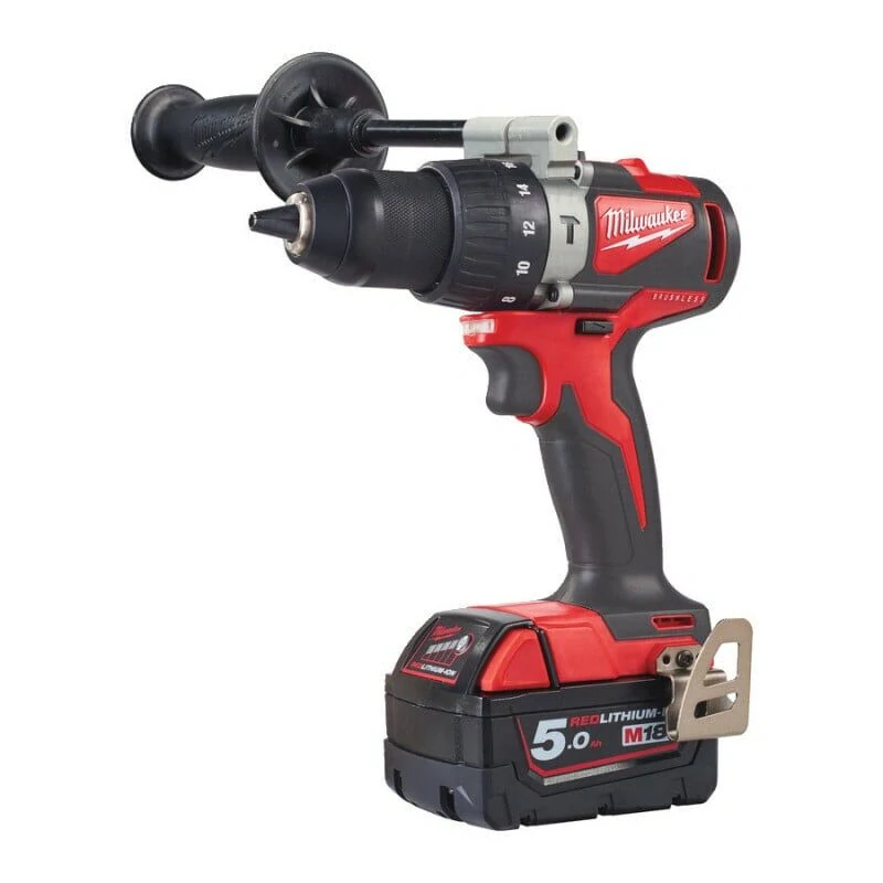 Milwaukee M18 BLPD2-502X aku příklepová vrtačka 82 Nm, 2× 5,0 Ah