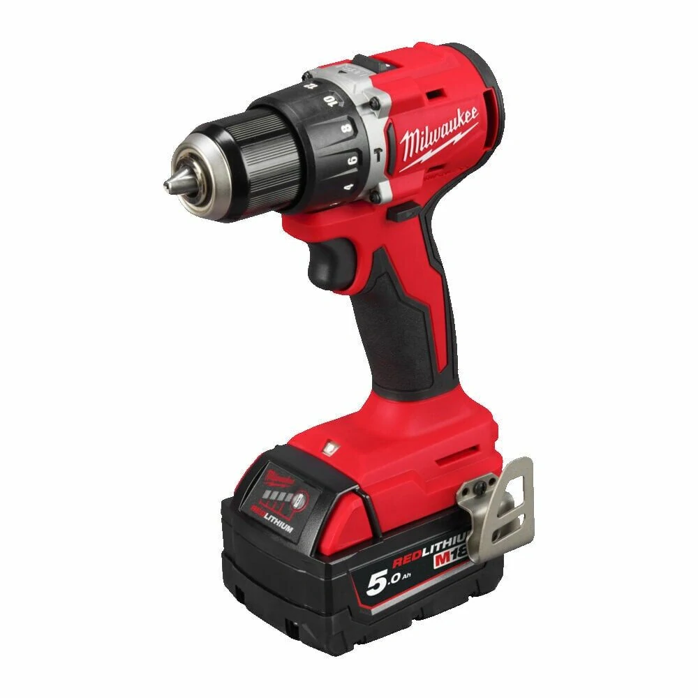 Milwaukee M18 BLPDRC-502C aku příklepová vrtačka 2x 5,0 Ah