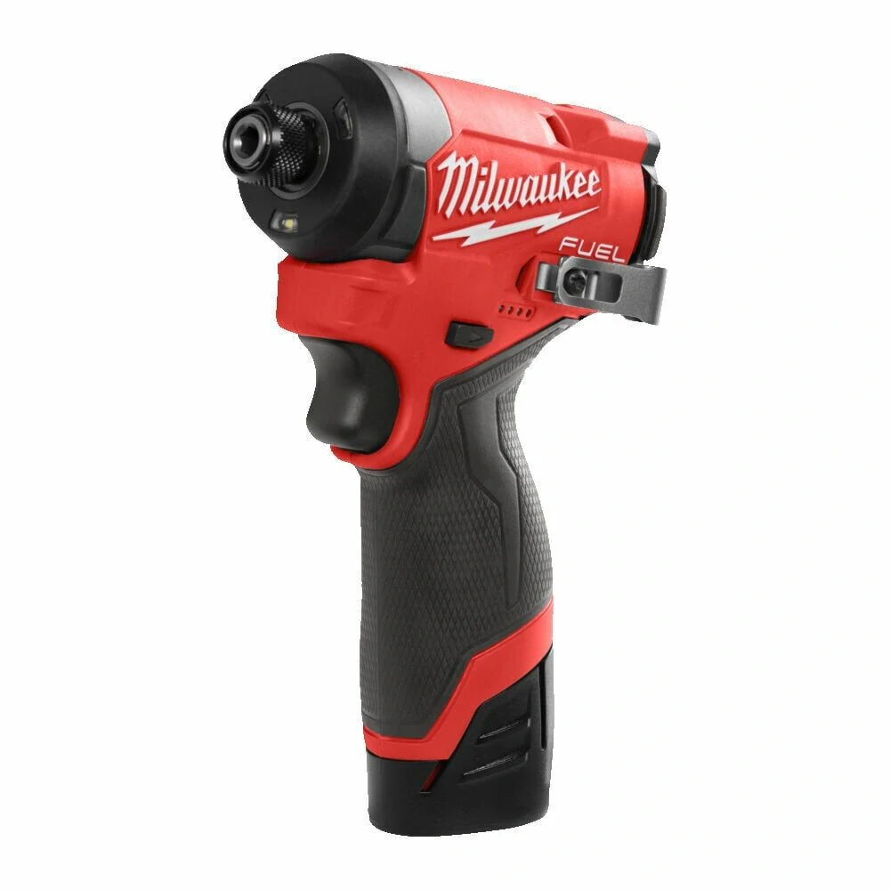 Milwaukee M12FID2-202X FUEL™ 1/4" Hex aku rázový utahovák 2× 2,0 Ah