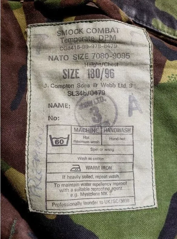 Blůza maskáčová Anglie Velikost: obvod hrudi 111-120cm
