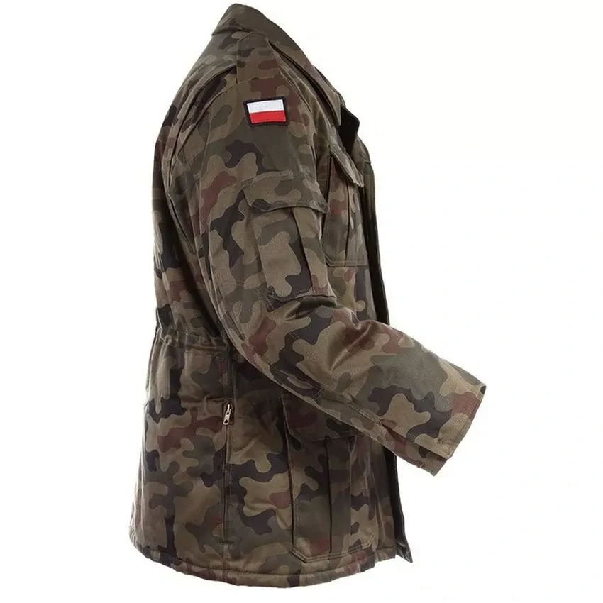 Polní bunda zateplená s vložkou POLSKO maskáč