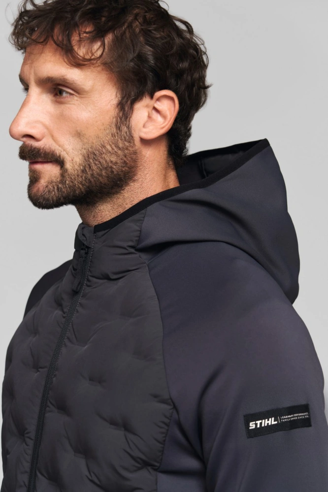 Pánské bunda STIHL HYBRID HOOD šedá (042110060)
