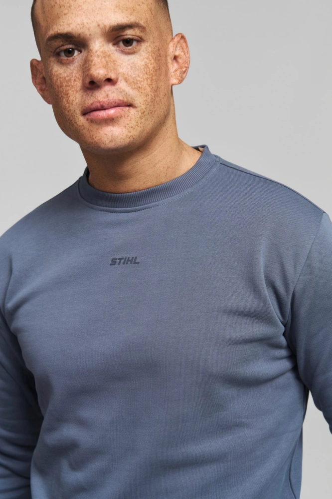 Pánská mikina STIHL LOGO CHEST BLUE (04213015460)