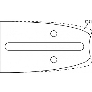 Vodící lišta 16" (40 cm), 3/8" 1,3 mm 55 článků, Oregon 160SDEA074