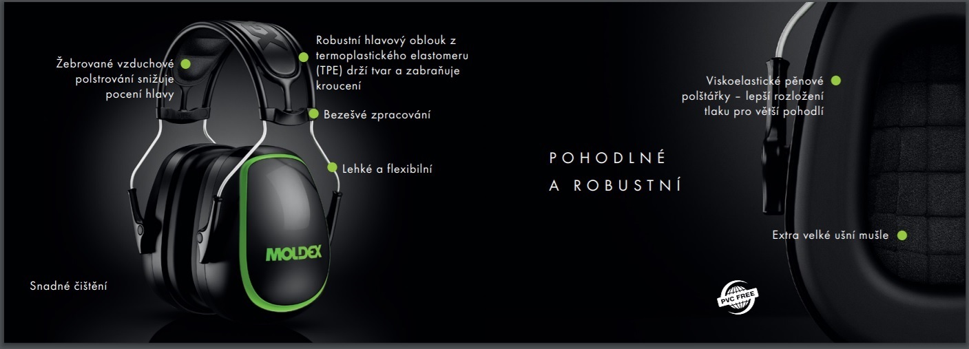 Mušlové chrániče sluchu Moldex M 4 6110 