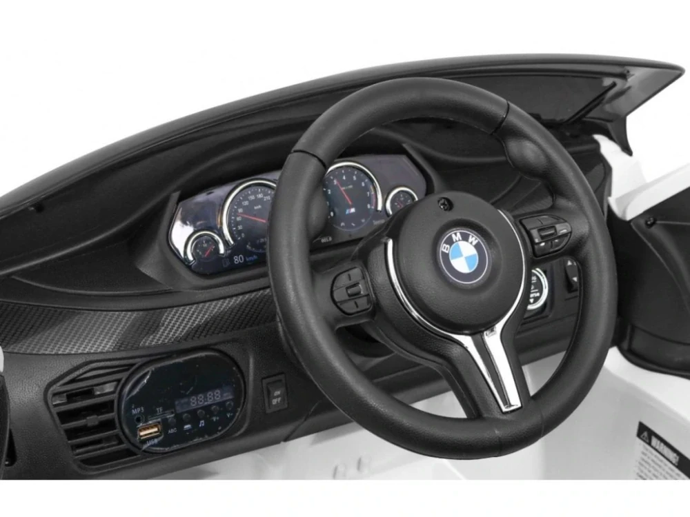 Dětské vozítko - BMW X6 - WHITE - akumulátorové autíčko