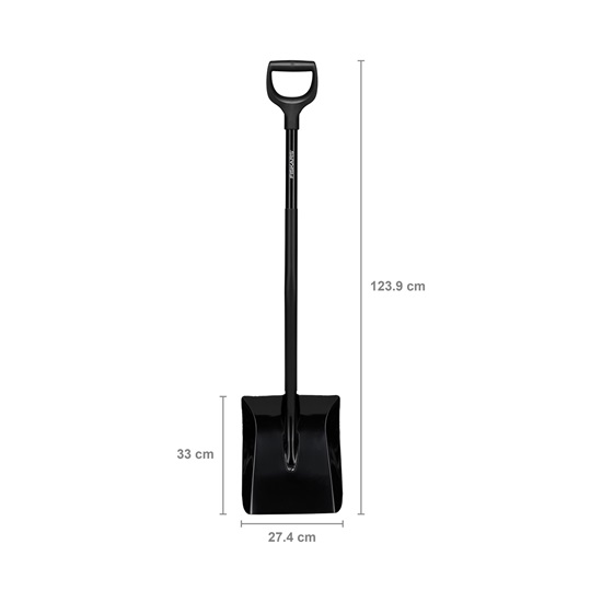 Lopata Fiskars ErgonomicTM Pro - na beton černá (1066713), 