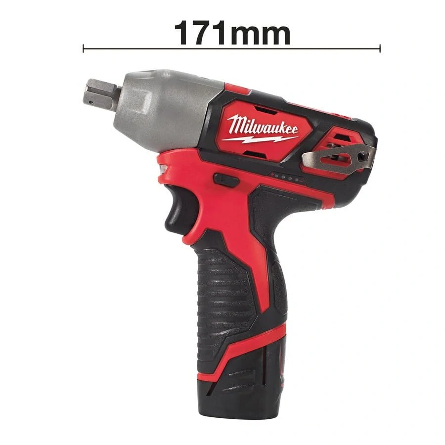 Milwaukee M12BIW12-202C aku rázový utahovák 1/2" 138 Nm