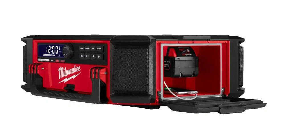 Milwaukee M18 PRCDAB+-0 rádio s nabíječkou