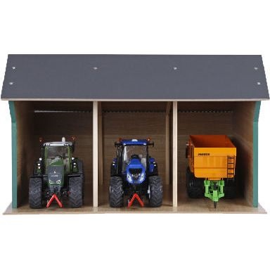 Nízká garáž 1:32 pro traktory Siku, 45x28x22cm (610192)