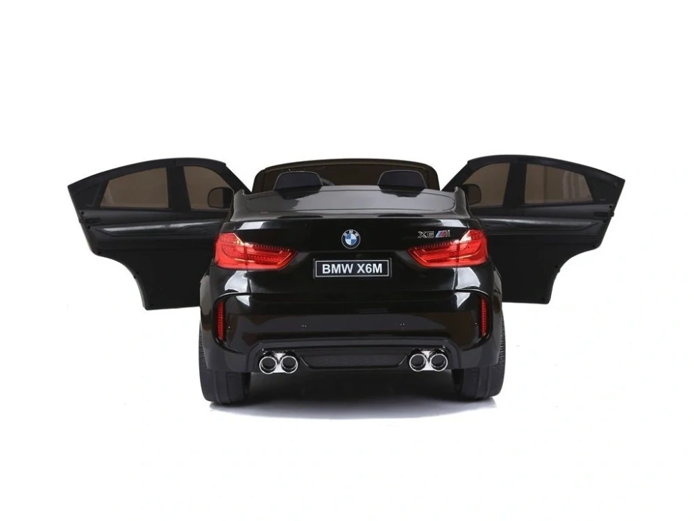 Dětské vozítko - BMW X6 - BLACK - akumulátorové autíčko