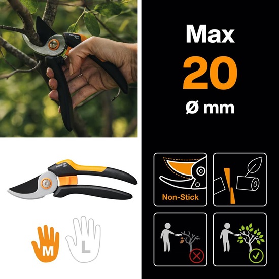 Zahradní nůžky Solid™, dvoučepelové P321 (M) Fiskars (1057162)