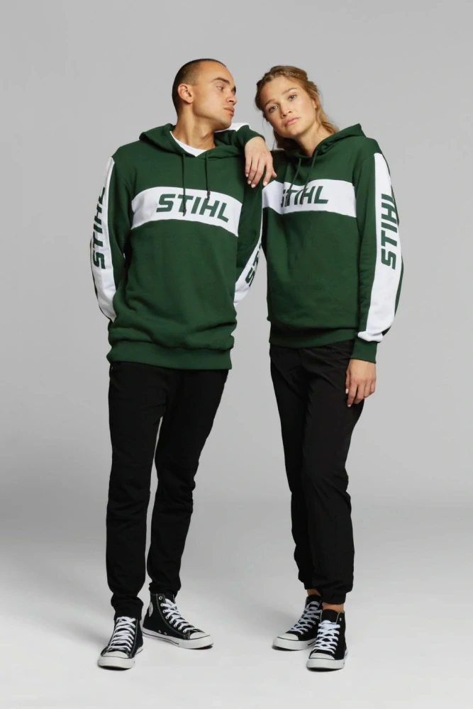 Mikina COLORBLOCK SLEEVE zelená STIHL (042140013) XXL