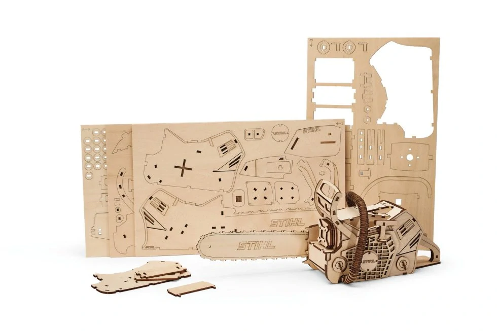 3D dřevěné puzzle motorové pily  STIHL MS 500i (04216000300)