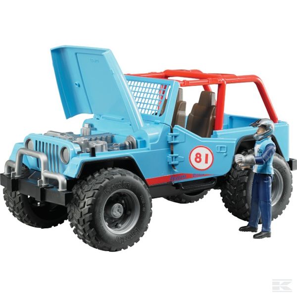 Jeep Cross-country modrý Bruder 02541