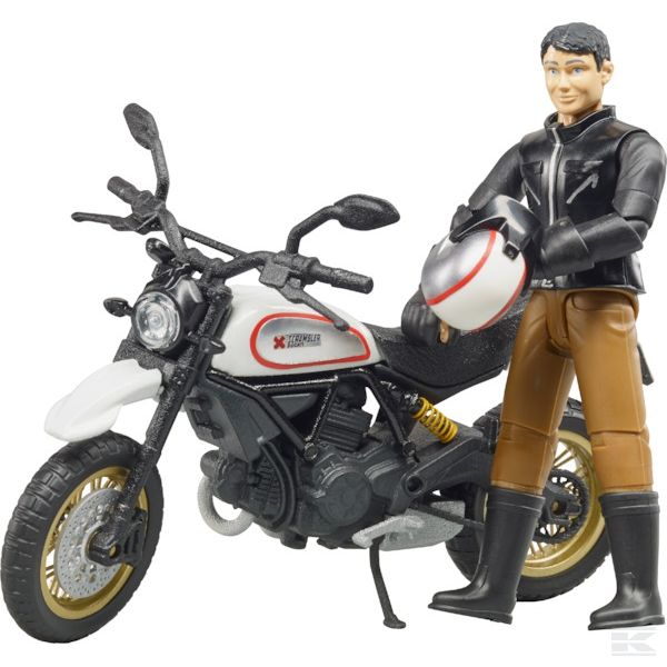 Motorka Ducati Scrambler Desert Sled s řidičem Bruder 63051