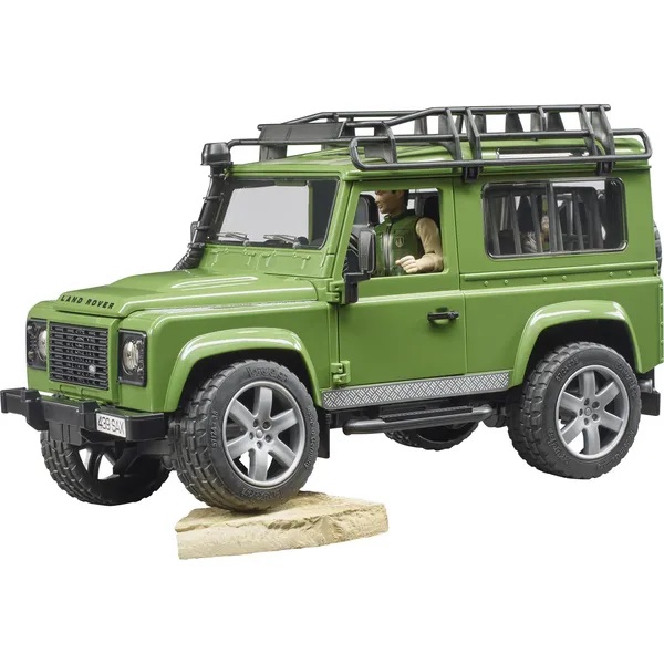 Land Rover Defender s myslivcem a se psem Bruder 02587